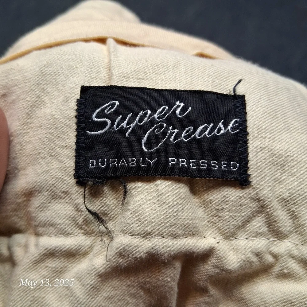 VTG Hampton Heath‎ Super Crease Surably Pressed Slacks Sz 34x30